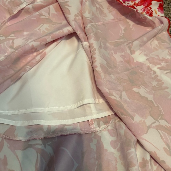 Aupuls Floral pink and white midi flowy dress - Picture 13 of 16